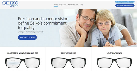 New Seiko Optical Website